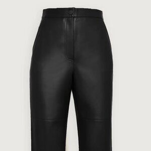 STRAIGHT LEG VEGAN LEATHER PANT